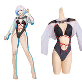 Cyberpunk Edgerunner-lucy Cosplay Costume Swimsuit Cloak Outfits Halloween Carnival Party Suit